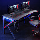 【2022 NEW】E-sports Gaming Table Computer Table With RGB Lighting Home Ergonomic Study Table Study