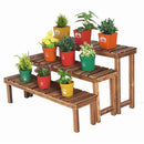 Solid Wood Flower Rack Ladder Succulent Plant Multi-storey Home/ Balcony Anticorrosive Room