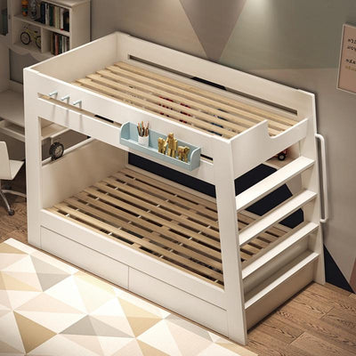 LAL Modern Double Decker Bed Frame Bunk Bed For Kids Adults Queen Bunk Bed With Drawer Mattress Set