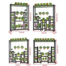 Indoor Screen Partition Living Room Xuanguan Green Flower Pot Rack Iron Floor-to-ceiling Multi-layer