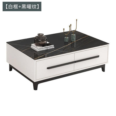 Multifunctional Coffee Table Dining Table Dual-use Lifting Foldable Nordic Marble Coffee Table