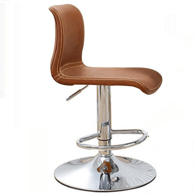 Bar Stool Modern Simple Backrest Lifting Rotary Bar Chair Adjustable Bench PUB / CAFE Metal Base