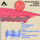 Outdoor Umbrella Parasol Stall Big Square Cloth Flat Folding Rainproof Shed Courtyard Shop