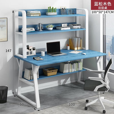 Simple Student Desk With Bookshelf Combination Computer Desk Home Desk