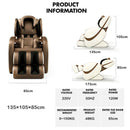 Mingrentang Massage Chair Large-screen LCD Touch Control Back Thermostat Brown White Massage Sofa