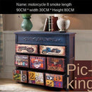 American Retro Combat Cabinet Living Room Side Cabinet Decoration Storage Cabinet Drawer Bedroom