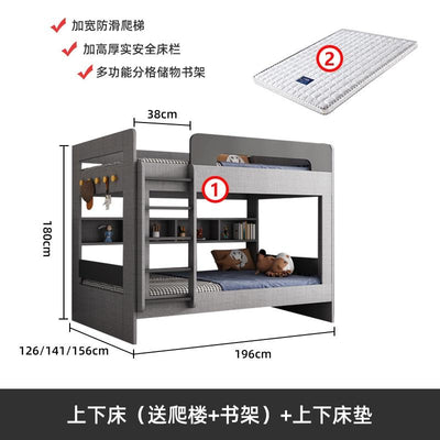 LAL Modern Simple Bed Frame Get On And Off The Bed Parallel To The High Low Bed Of The Same Width