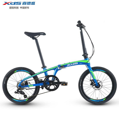 XDS Z3 Foldable Bicycle Aluminum Alloy 8 Speed Change 20 Inch Fast Folding Mini Light Bicycle For