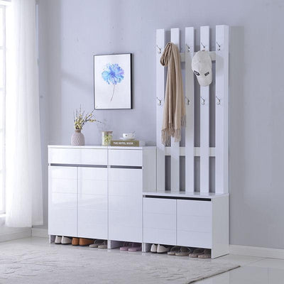 Cabinet Household Door Simple Modern Entrance Hall Hanging Coat Rack Large Capacity Partition Shoe