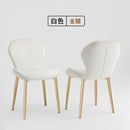 Dining Chair Waterproof Pu/Leather Dining Chair Living Room Leisure Chair Modern Backrest Chair