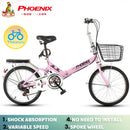 Phoenix🚴‍♀️Folding Bike Spot Road Bikes Ready Stockfolding Bicycles, Women''s Lightweight Portable