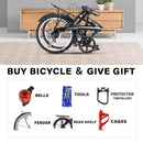 Forever Foldable Bicycle 20 Inch 7 Shifting Folding Bicycle High Carbon Steel Bow Back Frame Fashion