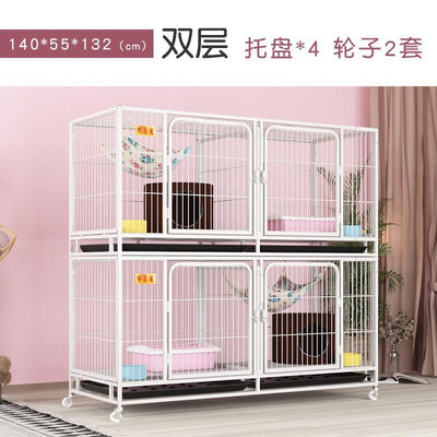 BOUSSAC Pet House and Cat Cage Breeding Three-tier Villa Shop Double-decker Nest Foster Dog Pigeon