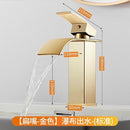 Faucet Copper Hot And Cold Black Household Bathroom Basin Water Tap