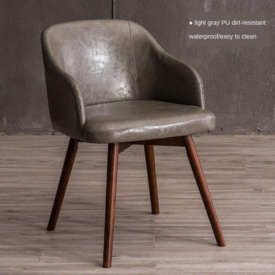 Nordic Fabric Negotiation Leisure Solid Wood Coffee Restaurant Computer Stool Home Modern Simple