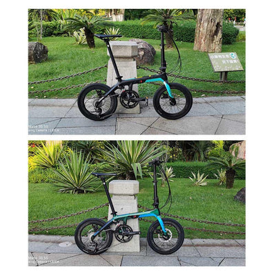 Java Foldable Bike， J-Air X1 18s (Java Aria Mini)- 16" 349 - Carbon Fiber - Ultra Light Only 9.6Kgs