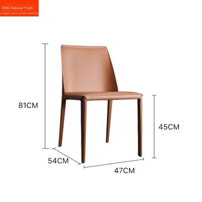 Leather Modern Minimalist Desk Make-up Net Red Back Coffee Nordic Light Luxury Dining Chair