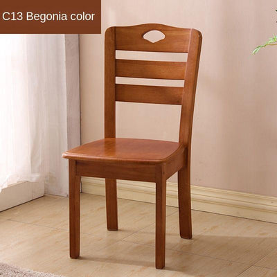 Solid Wooden Dining Chair Family Hotel Restaurant Chair Log Chair