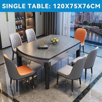 Retractable Dining Table Set 1.2m-1.5m