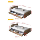 Single Bed Storage Bed 1.2m/1.5m Small Apartment Simple Modern Economic Storage Nordic Wind Bed