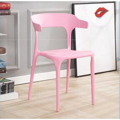 Dining Chair Stackable Chair Simple Horn Chair Thickened With Backrest Plastic Chair Home Dining