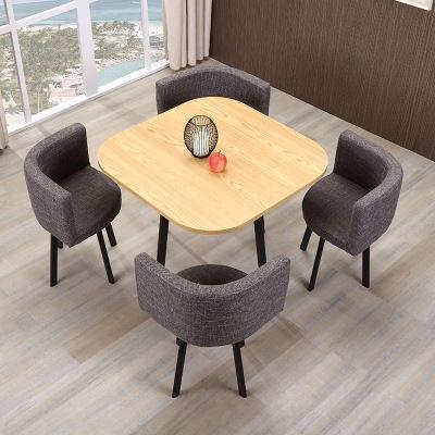 Nordic Simple Table Chair Combination Reception Table Conference Room Office Leisure Small Round