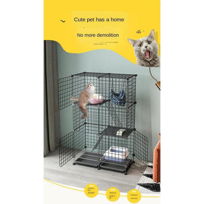 Indoor Household Double-layer Three-layer House Nest Free Cage Space Large and Medium-sized Pet Cat