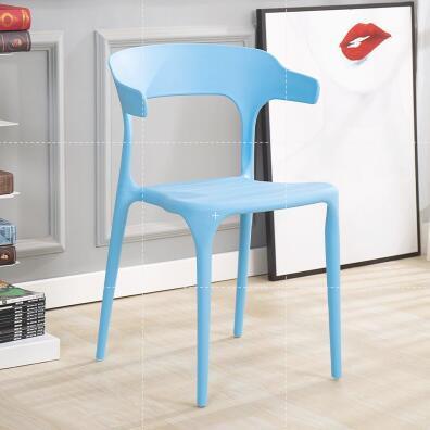 Dining Chair Stackable Chair Simple Horn Chair Thickened With Backrest Plastic Chair Home Dining