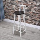 High Chair Bar Stool Minimalist Fashion Creative Steel Wood Thickened Dining Chair（70cm）