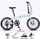 [SG READY STOCK] 20 Inch Foldable Bicycle 7-speed Variable Speed Bicycle High-carbon Steel Folding