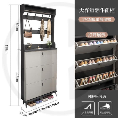 Shoe Cabinet Home Tipping Shoe Rack Cabinet Ultra-thin Shoe Rack