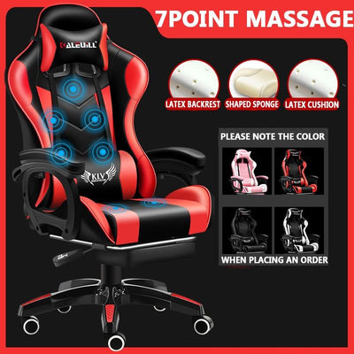 Internet Cafe Gaming Chair Adjustable Armrest Office Chair 360 Degrees Rotate Computer Chair