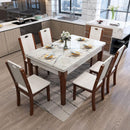 【YUEHUA】marble dining table small apartment modern minimalist household solid wood rectangular