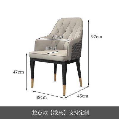 Luxury Dining Chair, Household Leisure Chair, Back, Hotel Sales Department, Reception, Negotiation,