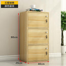 AUSITUR Simple Bookshelf Locker Bookcase Small Children's Minimalist Storage Cabinet for Balcony