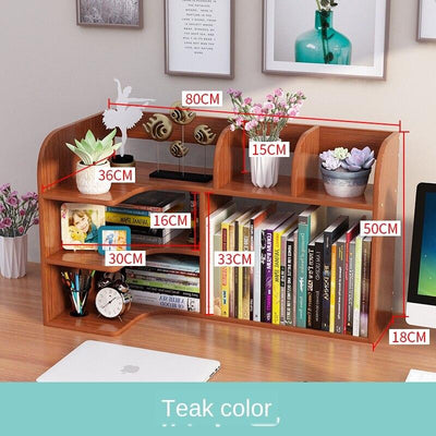 Desk Small Bookshelf on Simple Office Desktop Rack Multi-layer Student Dormitory Storage Children