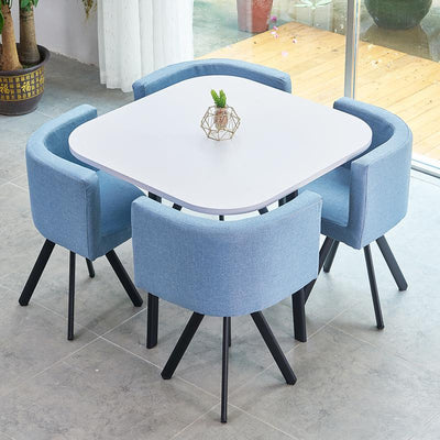 (MUWU) Simple Negotiation Stoic Table and Chair Combination 4 People Leisure Creative Reception Net