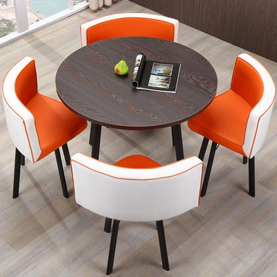 Nordic Simple Table Chair Combination Reception Table Conference Room Office Leisure Small Round