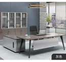 The boss's desk is simple and modern, new Chinese style office desk, single solid wood, big board,