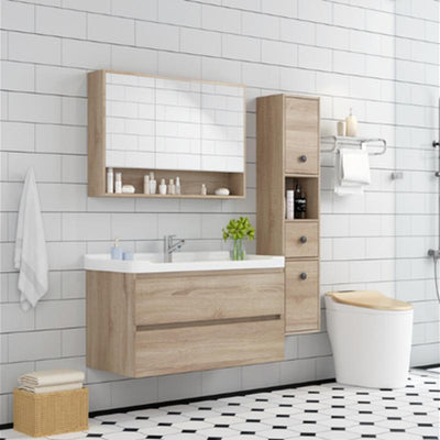 Kohler Solid Wood Wash Basin Mirror Cabinet Combination Water-Proof Hanging Bathroom Cabinet Modern