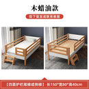 Baby Bed Widened Bedside Solid Wood Children's Crib Stitching Big Bed Children's Single Bed