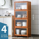 GUJIA Kitchen Cabinet Storage Cabinet Multi-layer Floor Shelf Multifunctional Cupboard Cabinet