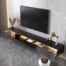 WOODYES Tv Console Cabinet Rock Board Slate Tv Cabinet Hanging Wall Mounted Sintered Stone Tv