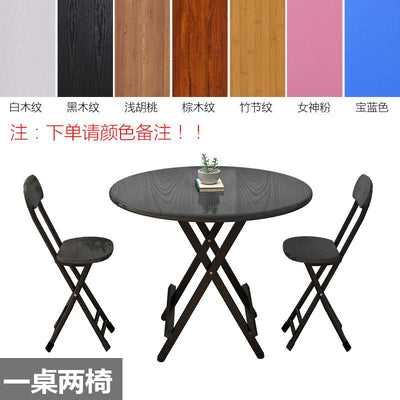 Foldable Table Round Home Dinning Folding Outdoor And Portable Stall Small Simple Dining Table