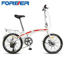 Forever Foldable Bicycle 20 Inch 7 Shifting Folding Bicycle High Carbon Steel Bow Back Frame Fashion