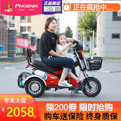 Phoenix Family Mini Pick Up Children Adult Battery Car Scooter Electric Tricycle