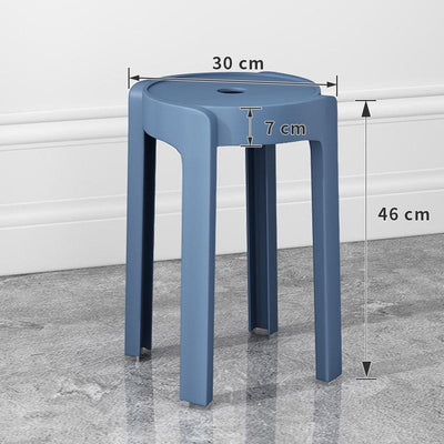 【Buy 3 Get 1 Free】Simple Plastic Stool Japanese Style Dining Stool Living Room Use | Dining Stools/