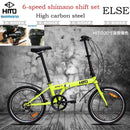 Hito Foldable Bike SHIMANO Foldable Bicycle High Carbon Steel Frame Folding Bike Disc Brake Folding