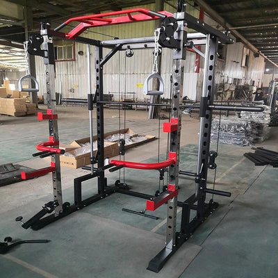 PYHH Smith Machine Squat Rack Gantry Fitness Home Comprehensive Training Device Free Squat Bench