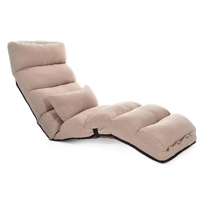 JUZHUXUAN Large Floor Chair 3-Adjustment Head Back Leg Adjustable Elegant Ergonomic Lounger Chair